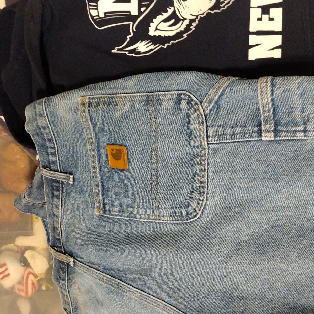 Carhartt Denim Vintage Men's Work Pants 40"waist x 32" length.